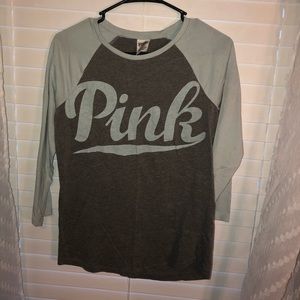 Pink 3/4 sleeve T